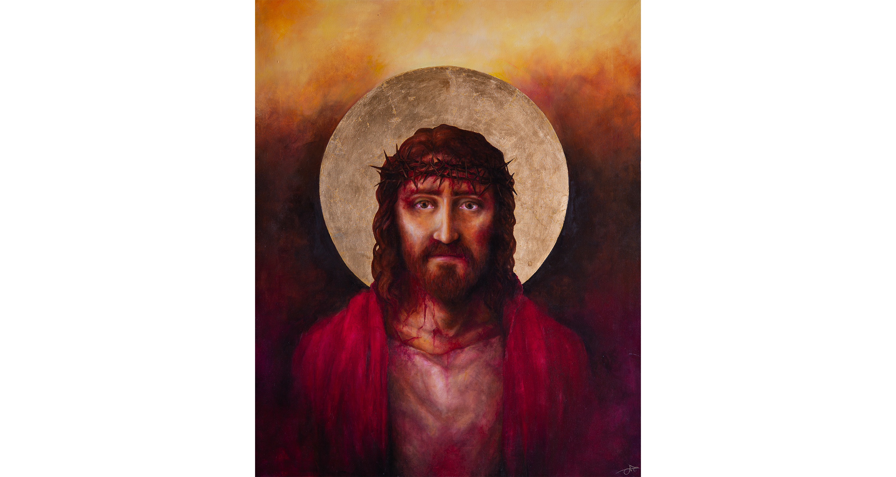 JÉSUS EST CONDAMNÉ À MORT, 2022, 81x100cm